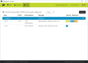 TextingHouse - Suivi SMS