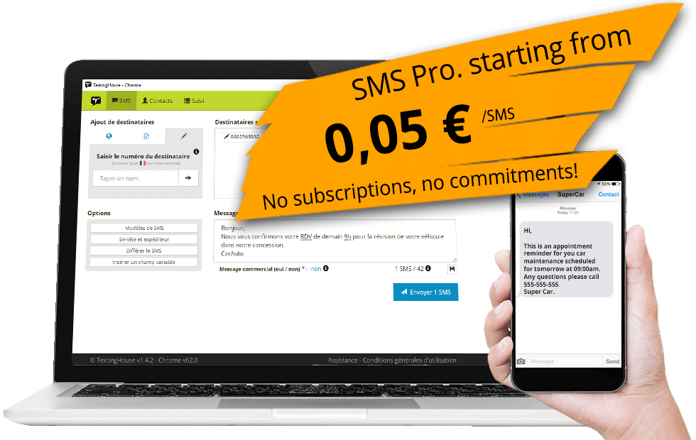 Send SMS with TexingHouse