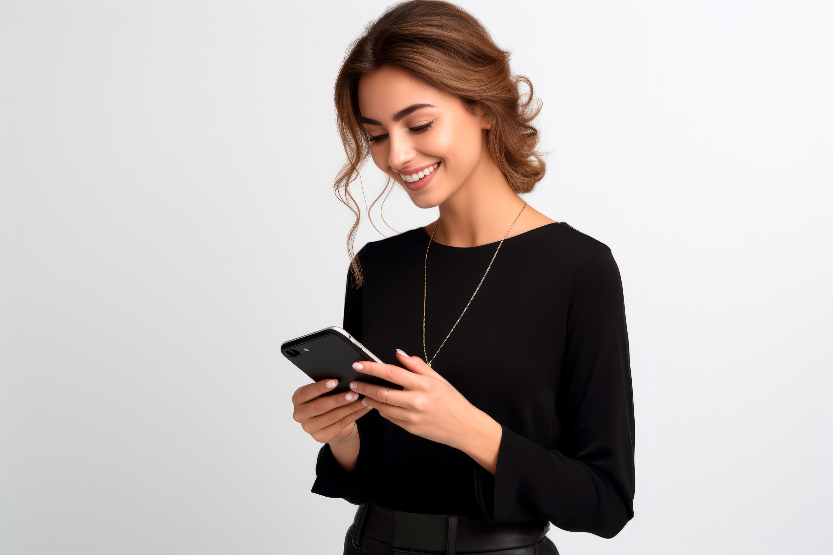 young-woman-smiling-while-shopping-with-smartphone