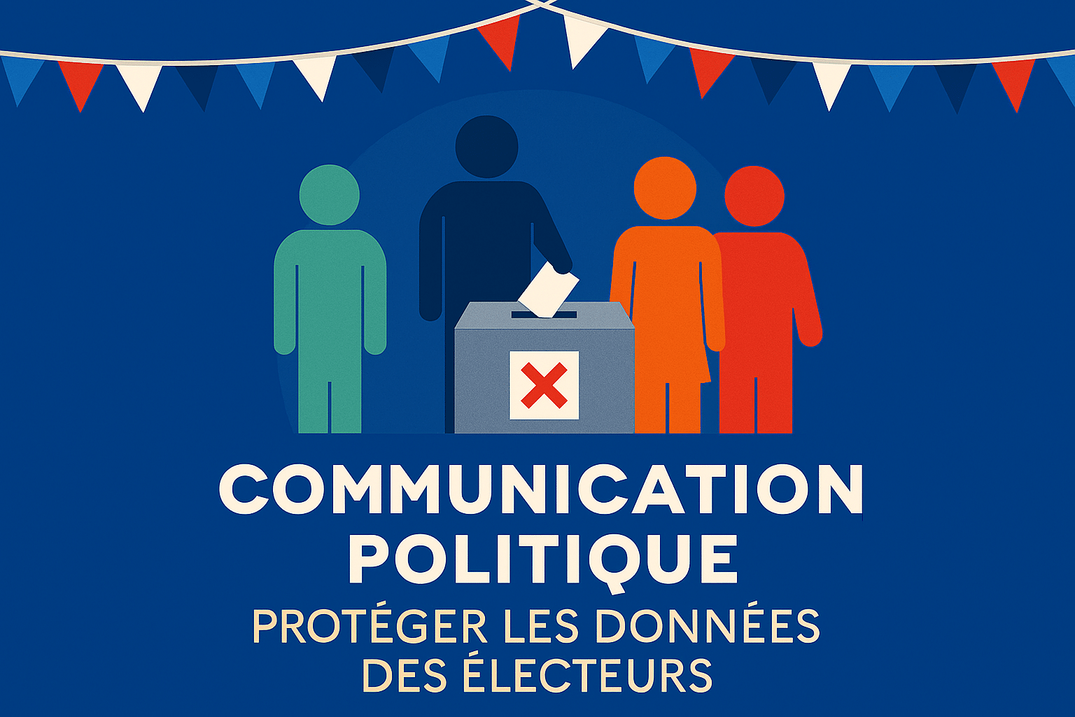 Illustration représentant la participation électorale et la protection des électeurs dans le cadre du RPP et des règles CNIL